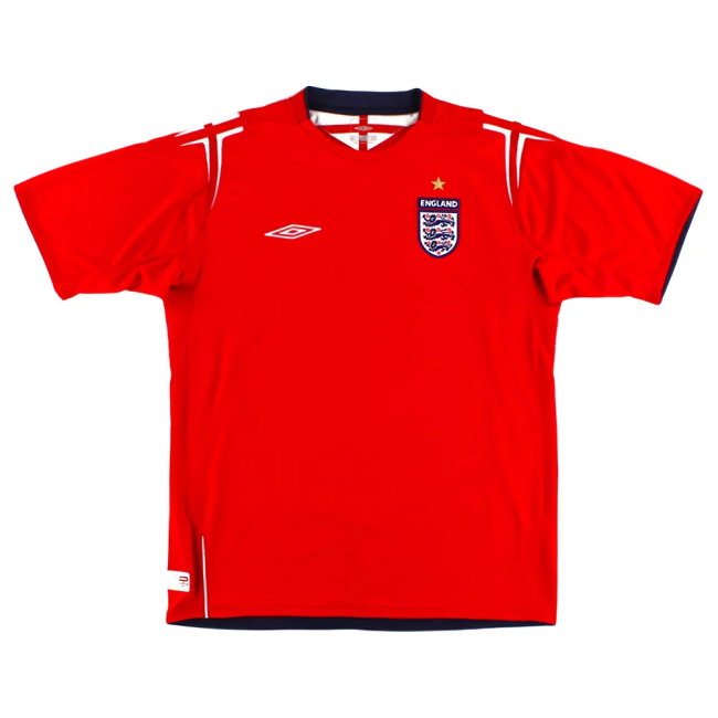 England 2004-06 Away Shirt (2XL) (Excellent) (Butt 17)-SoccerKits Hub | Buy Soccer Jerseys Online